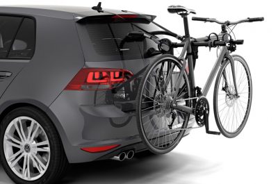 Vehicle with bicycle carrier